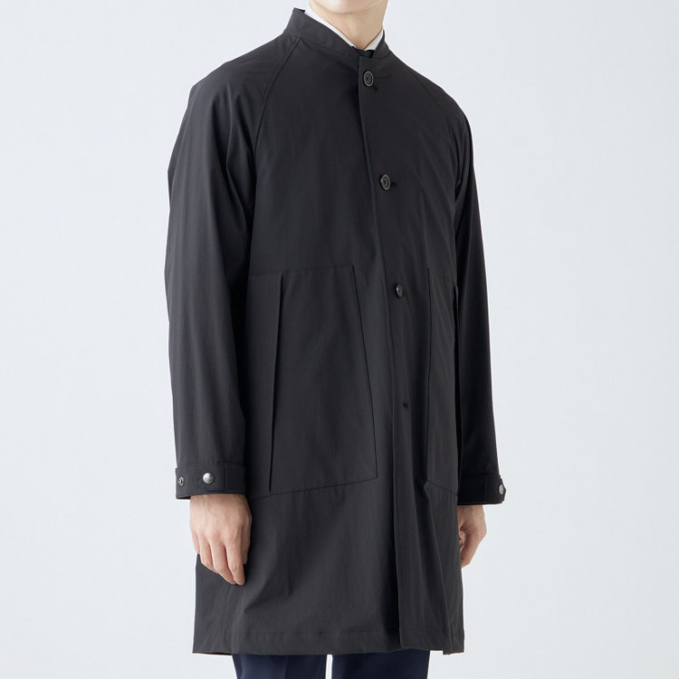 SUIT SELECT　アウトレット 【WEB限定/OUTLET/汚れ・キズ等有】【SL】3WAY スタンドカラーコート/ブラック/WATERPROOF ブラック系(黒)