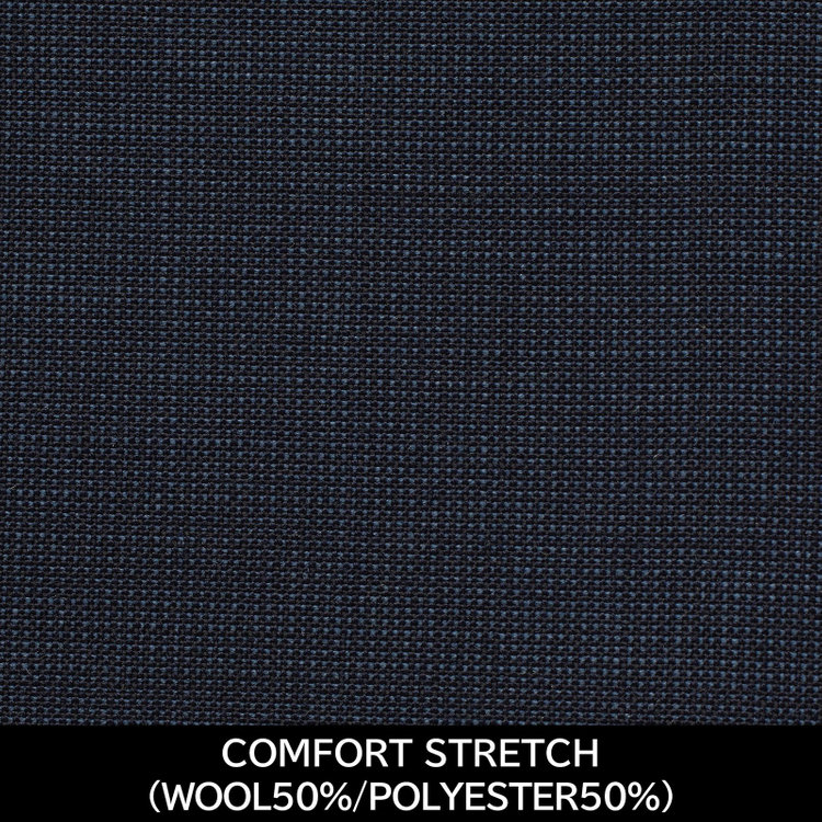 スーツセレクト 【国内縫製】【MEN'S】【パターンオーダー】【CLASSICO TAPERED S】【春夏】スーツ/ネイビー/COMFORT STRETCH (WOOL50%/POLYESTER50%) 紺中間