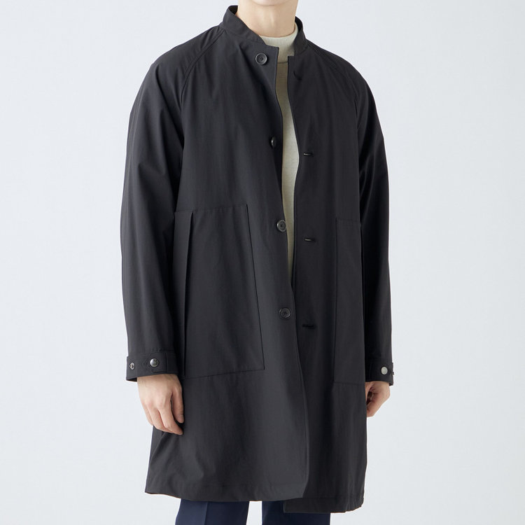 SUIT SELECT　アウトレット 【WEB限定/OUTLET/汚れ・キズ等有】【SL】3WAY スタンドカラーコート/ブラック/WATERPROOF ブラック系(黒)