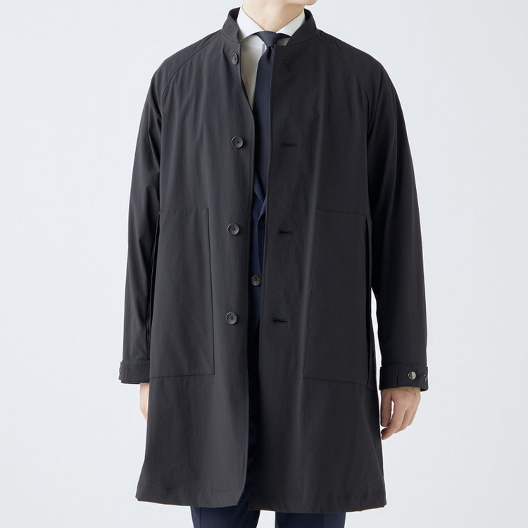 SUIT SELECT　アウトレット 【WEB限定/OUTLET/汚れ・キズ等有】【SL】3WAY スタンドカラーコート/ブラック/WATERPROOF ブラック系(黒)