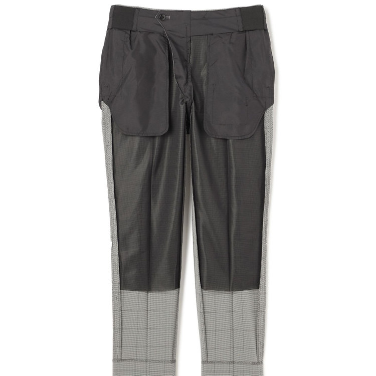 シルバーライン 【CLASSICO TAPERED】【春夏】コーディネートパンツ付き/2釦シングルスーツ 1タック/グレー×チェック+ブラックソリッドパンツ/ウエストムーブ/4S SUSTAINABILITY/BREATH EFFECT AIR/※パンツ裾上げ済仕様 グレー淡色