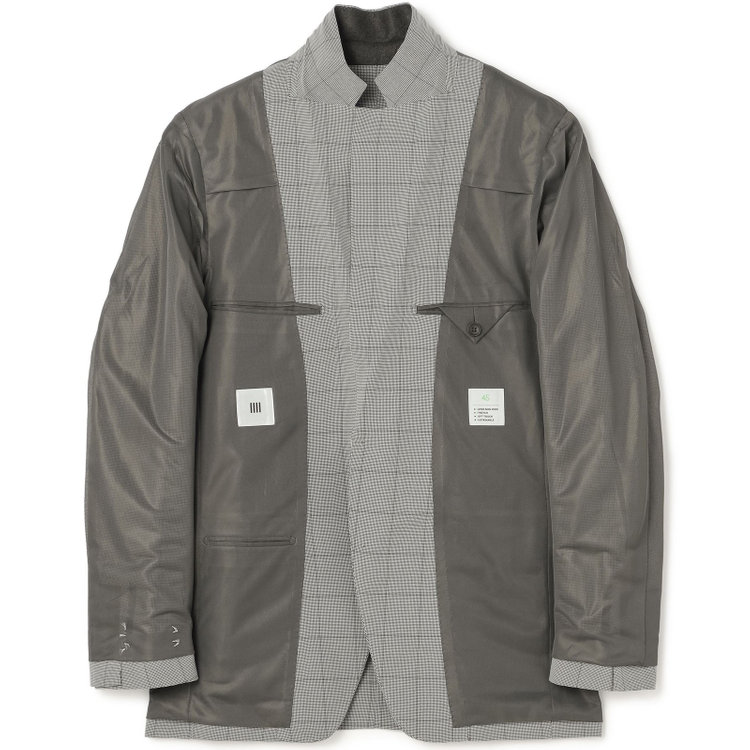 シルバーライン 【CLASSICO TAPERED】【春夏】コーディネートパンツ付き/2釦シングルスーツ 1タック/グレー×チェック+ブラックソリッドパンツ/ウエストムーブ/4S SUSTAINABILITY/BREATH EFFECT AIR/※パンツ裾上げ済仕様 グレー淡色