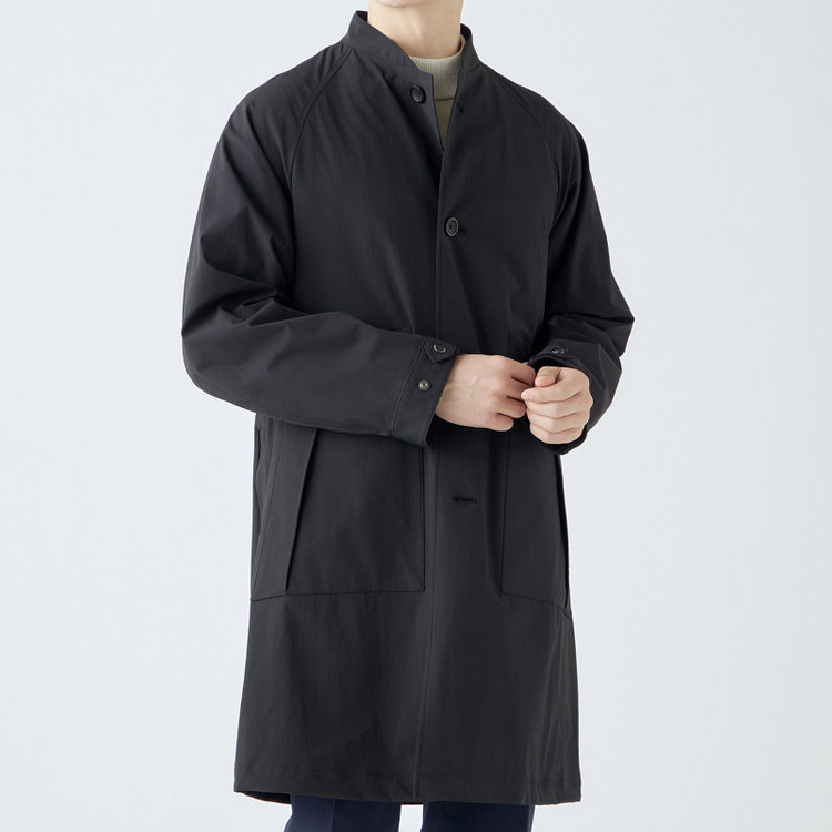 SUIT SELECT　アウトレット 【WEB限定/OUTLET/汚れ・キズ等有】【SL】3WAY スタンドカラーコート/ブラック/WATERPROOF ブラック系(黒)
