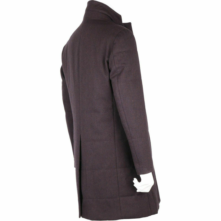 ブラックライン 【WEB限定/OUTLET】【SL】ウールブレンド カルゼキルティングチェスターコート/ブラウン/Premium Quality JAPAN BISHU ブラウン系(茶)