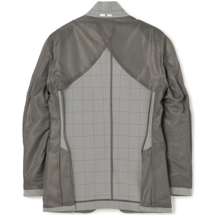 シルバーライン 【CLASSICO TAPERED】【春夏】コーディネートパンツ付き/2釦シングルスーツ 1タック/グレー×チェック+ブラックソリッドパンツ/ウエストムーブ/4S SUSTAINABILITY/BREATH EFFECT AIR/※パンツ裾上げ済仕様 グレー淡色