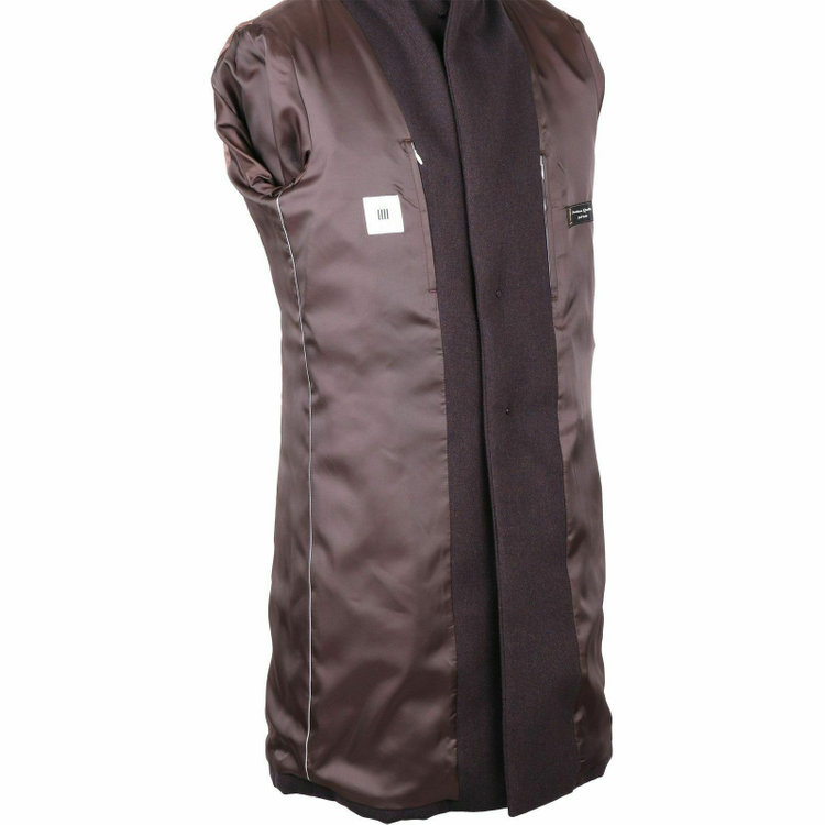 ブラックライン 【WEB限定/OUTLET】【SL】ウールブレンド カルゼキルティングチェスターコート/ブラウン/Premium Quality JAPAN BISHU ブラウン系(茶)