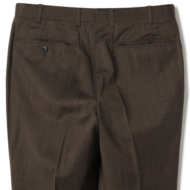 シルバーライン 【CLASSICO TAPERED】【春夏】2釦シングルスーツ 1タック/ブラウン/ウエストムーブ/REDA ACTIVE/NEW ZEALAND MERINO/SHOWER CLEAN/※パンツ裾上げ済仕様 茶濃色
