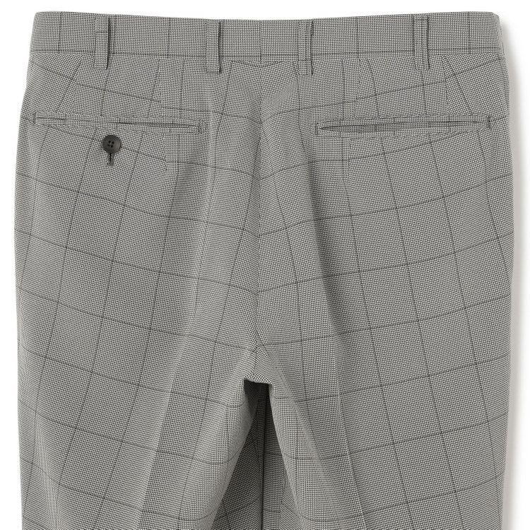 シルバーライン 【CLASSICO TAPERED】【春夏】コーディネートパンツ付き/2釦シングルスーツ 1タック/グレー×チェック+ブラックソリッドパンツ/ウエストムーブ/4S SUSTAINABILITY/BREATH EFFECT AIR/※パンツ裾上げ済仕様 グレー淡色