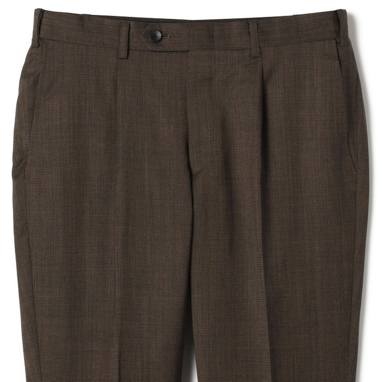 シルバーライン 【CLASSICO TAPERED】【春夏】2釦シングルスーツ 1タック/ブラウン/ウエストムーブ/REDA ACTIVE/NEW ZEALAND MERINO/SHOWER CLEAN/※パンツ裾上げ済仕様 茶濃色