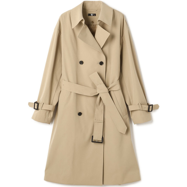 ブラックライン 【発送在庫あり】【BL】【秋冬】ダブルトレンチベルテッドコート/ベージュ 茶淡色