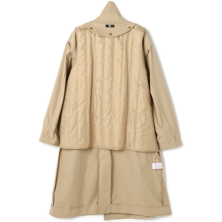 ブラックライン 【発送在庫あり】【BL】【秋冬】ダブルトレンチベルテッドコート/ベージュ 茶淡色