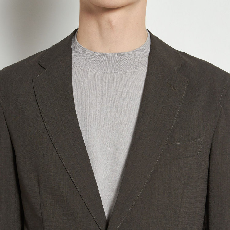 ソノタ 【発送在庫あり】【BLACK LINE】【春夏】2釦シングルジャケット/カーキ 黄淡色