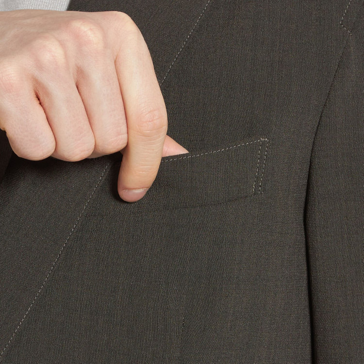 ソノタ 【発送在庫あり】【BLACK LINE】【春夏】2釦シングルジャケット/カーキ 黄淡色