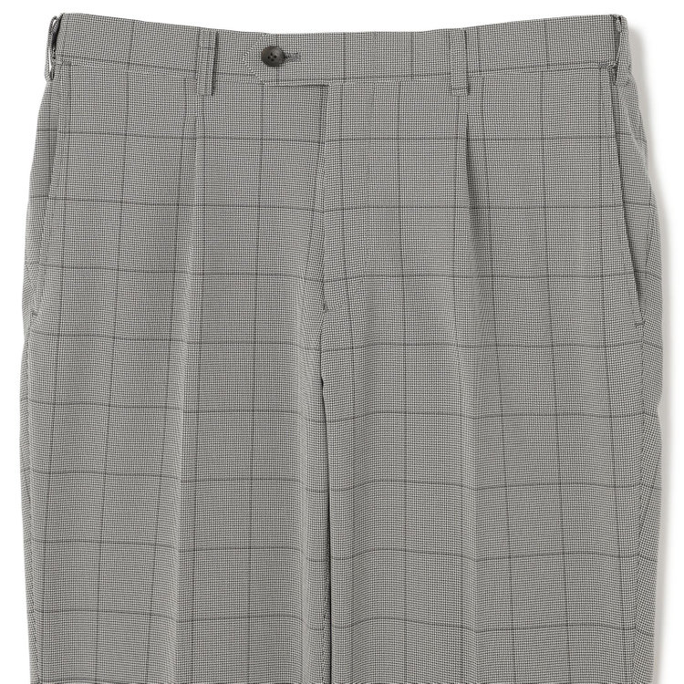 シルバーライン 【CLASSICO TAPERED】【春夏】コーディネートパンツ付き/2釦シングルスーツ 1タック/グレー×チェック+ブラックソリッドパンツ/ウエストムーブ/4S SUSTAINABILITY/BREATH EFFECT AIR/※パンツ裾上げ済仕様 グレー淡色