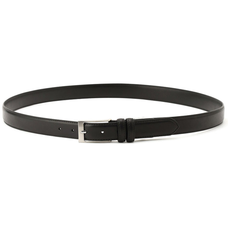 ブラックライン 【発送在庫あり】ロングピンバックルベルト 2.8cm/ブラック(ウエスト110cmまで対応) 黒
