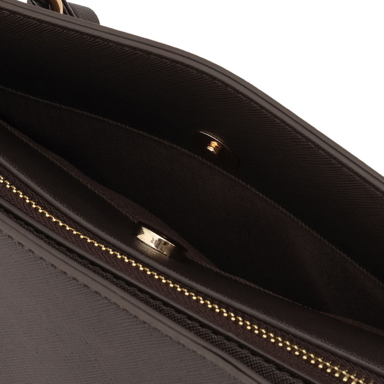 スーツセレクト バッグ/ダークブラウン/フリンジチャーム付 茶濃色