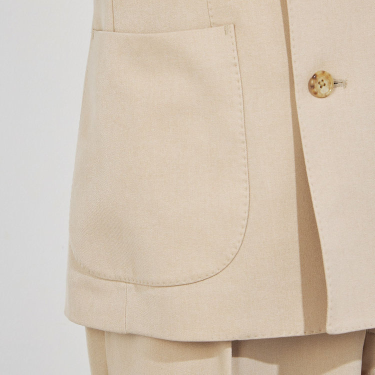 シルバーライン 【RBC】【秋冬】6釦2掛けダブルジャケット/ベージュ/パッチポケット 茶淡色