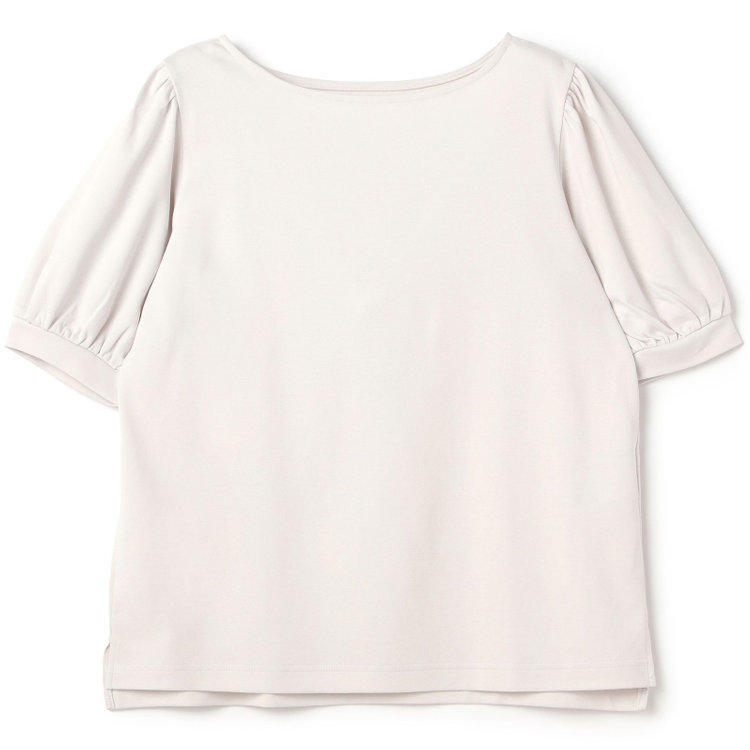 シルバーライン 【SILVER LINE/5分袖】パフスリーブカットソー/ベージュ 茶淡色