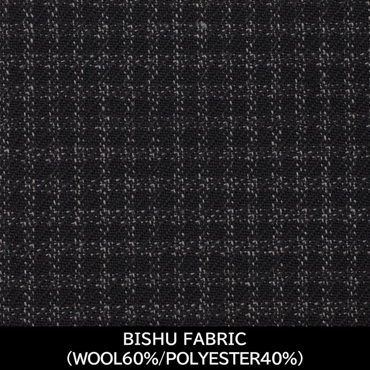 スーツセレクト 【国内縫製】【MEN'S】【パターンオーダー】【CLASSICO TAPERED W】【秋冬】スーツ/グレー×チェック/BISHU FABRIC (WOOL60%/POLYESTER40%) グレー系(灰)
