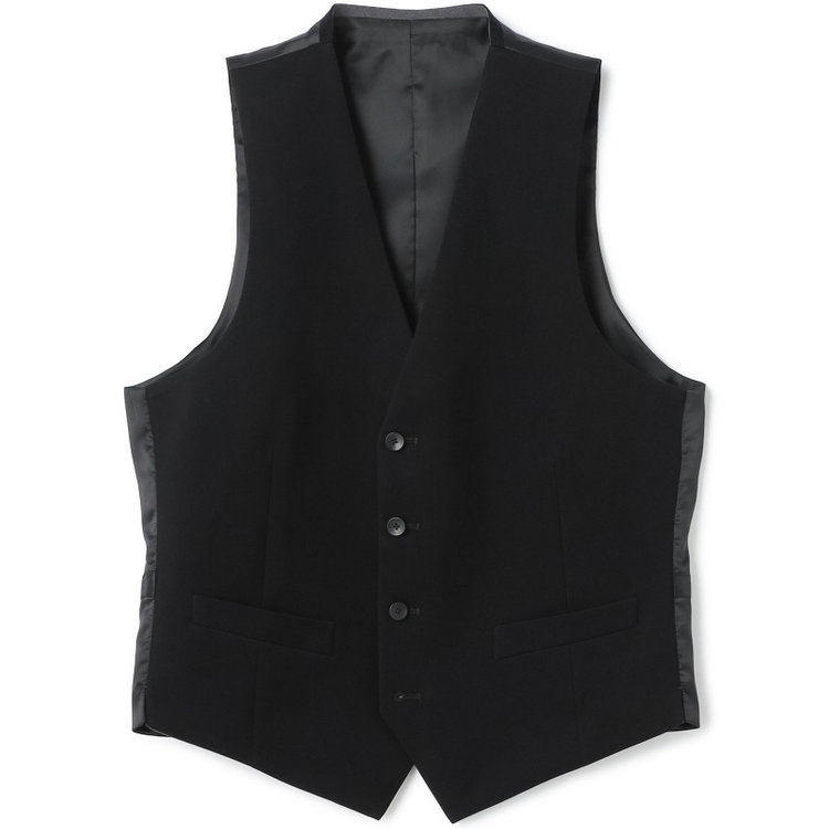 ブラックライン 【BL】【年間】リバーシブルジレ(ベスト)/ブラック×ソリッド＆グレー×ソリッド/4S グレー濃色