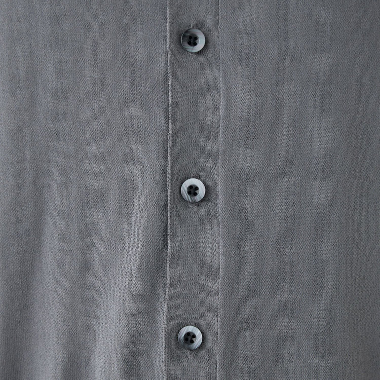 スーツセレクト  【RBC】【春夏】コットンブレンドニットカーディガン/グレー/マシンウォッシャブル グレー中間