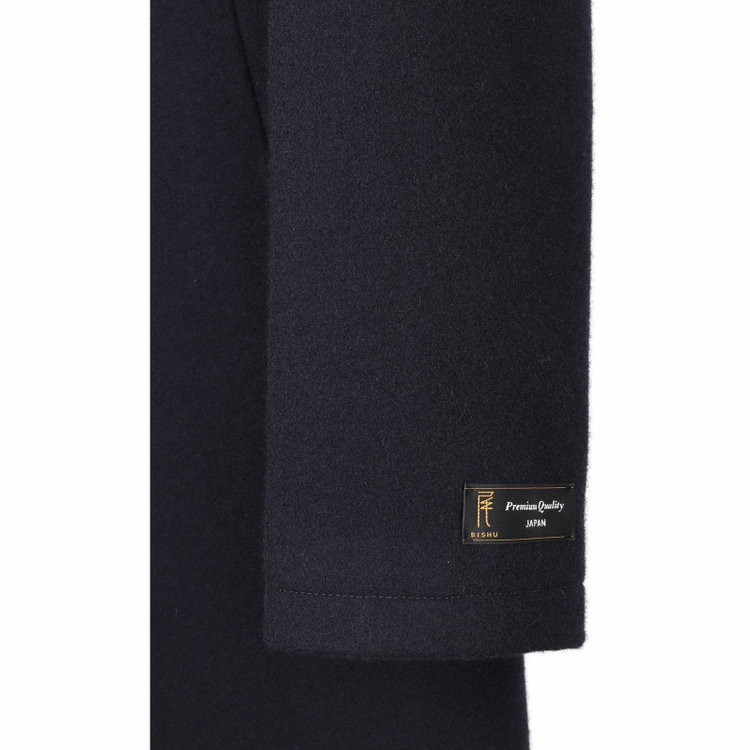 スーツセレクト 【WEB限定/OUTLET】【RBC】メルトンフーデットコート/ネイビー/比翼仕様/Premium Quality JAPAN BISHU ネイビー系(紺)
