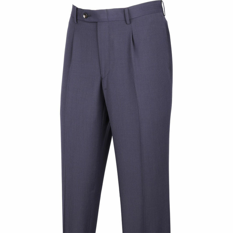 スーツセレクト 【WEB限定/OUTLET】【CLASSICO TAPERED】【春夏】スペアパンツ付き/2釦シングルスーツ 1タック/ネイビー×ストライプ/TUMBLE DRY SUIT ネイビー系(紺)