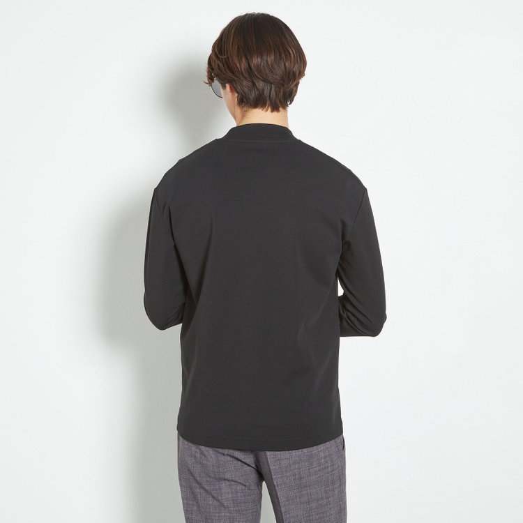 スーツセレクト 【RBC】クルーネックロングTシャツ/ブラック/「吸汗速乾」「接触冷感」「UV加工」 黒