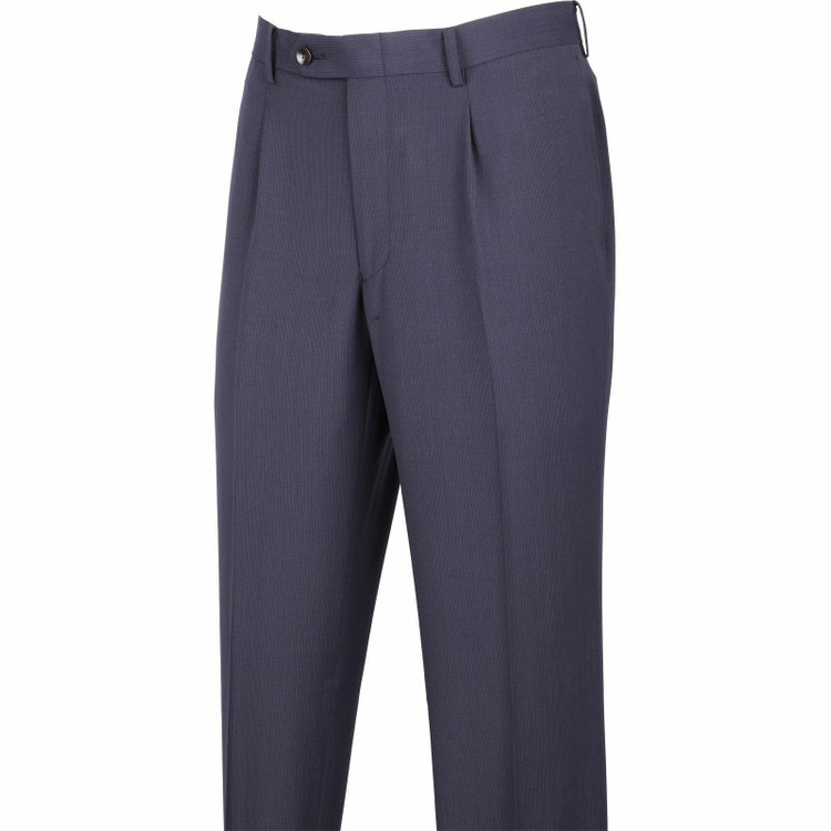 スーツセレクト 【WEB限定/OUTLET】【CLASSICO TAPERED】【春夏】スペアパンツ付き/2釦シングルスーツ 1タック/ネイビー×ストライプ/TUMBLE DRY SUIT ネイビー系(紺)