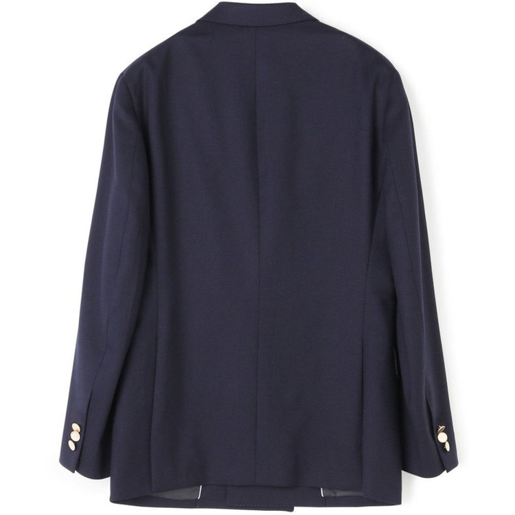 シルバーライン 【CLASSICO TAPERED】【秋冬】ウール6釦2掛けダブルジャケット/ネイビー/チェンジポケット/ゴールド釦/NEW ZEALAND WOOL 紺中間