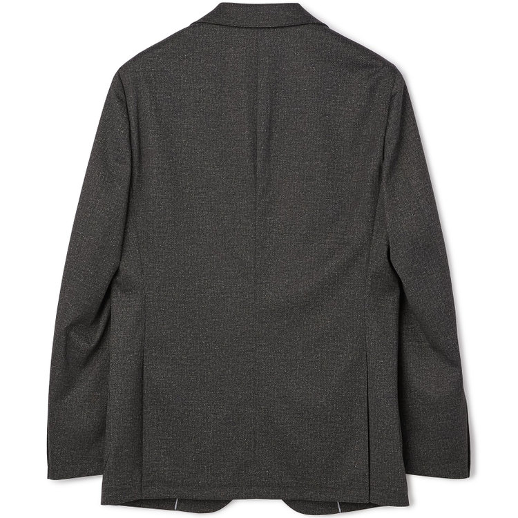 シルバーライン 【5DAYS CLOSET】【RBC】【秋冬】2釦ジャケット セットアップ対応 /チャコール×カルゼ調ジャージ生地×プリントデニム /ウォッシャブル /パッチポケット 黄淡色