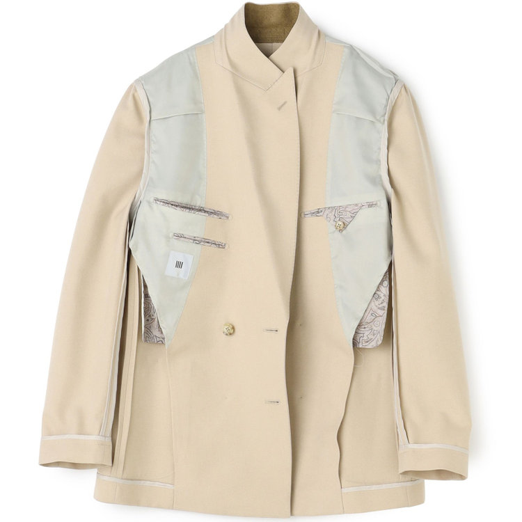 シルバーライン 【RBC】【秋冬】6釦2掛けダブルジャケット/ベージュ/パッチポケット 茶淡色