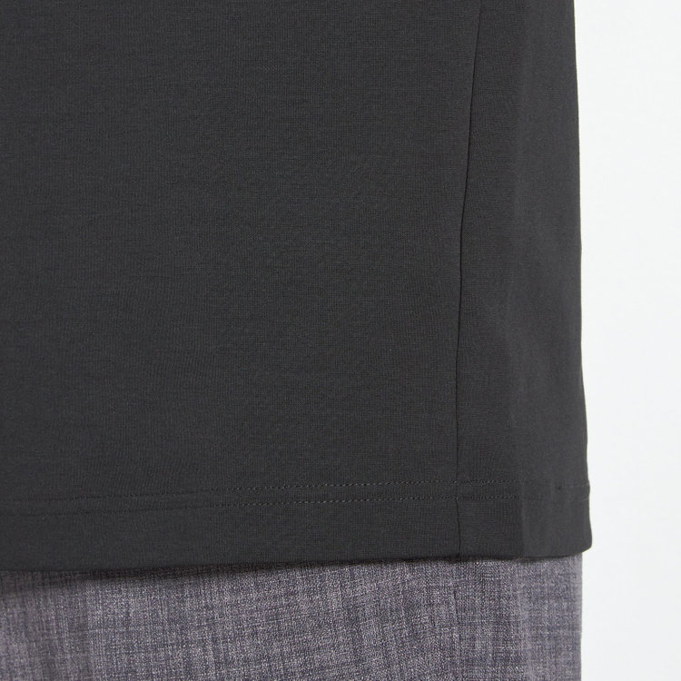 スーツセレクト 【RBC】クルーネックロングTシャツ/ブラック/「吸汗速乾」「接触冷感」「UV加工」 黒