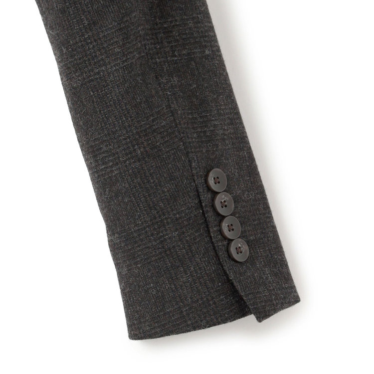 シルバーライン 【CLASSICO TAPERED】【秋冬】2釦シングルスーツ 1タック/ブラウン×グレンチェック/RE:NEWOOL/※裾上げ必要 茶中間