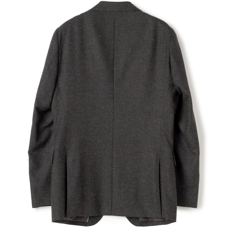 シルバーライン 【CLASSICO TAPERED】【秋冬】2釦シングルスーツ 1タック/ブラウン×グレンチェック/RE:NEWOOL/※裾上げ必要 茶中間