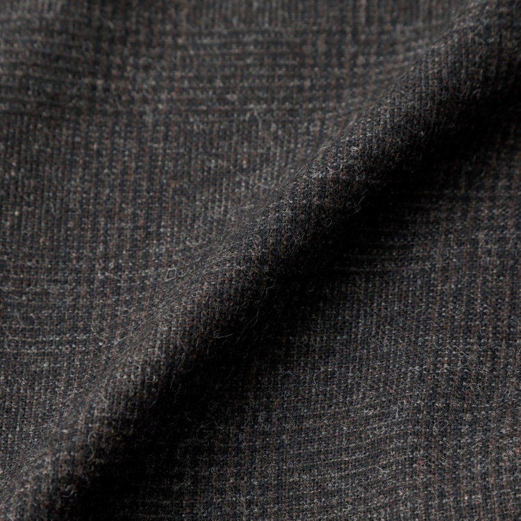 シルバーライン 【CLASSICO TAPERED】【秋冬】2釦シングルスーツ 1タック/ブラウン×グレンチェック/RE:NEWOOL/※裾上げ必要 茶中間