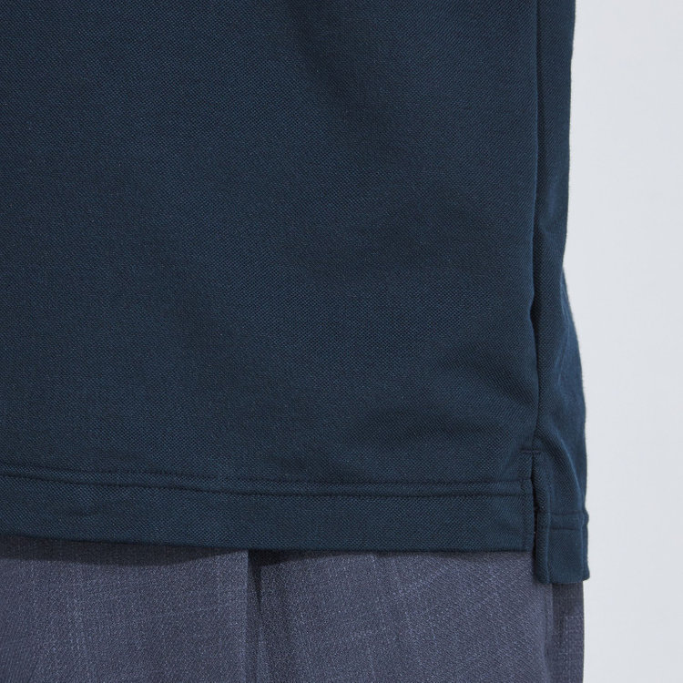 シルバーライン 【発送在庫あり】【RBC/五分袖】カッタウェイビズポロシャツ プルオーバータイプ/ネイビー/4S コットンブレンド 青濃色