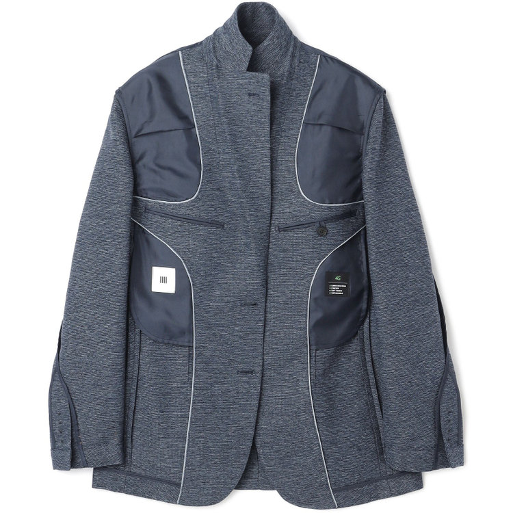 シルバーライン 【5DAYS CLOSET】【RBC】【春夏】2釦シングルジャケット/ネイビー×レノクロス/4S SUSTAINABILITY&ECOLOGY FABRIC 紺中間