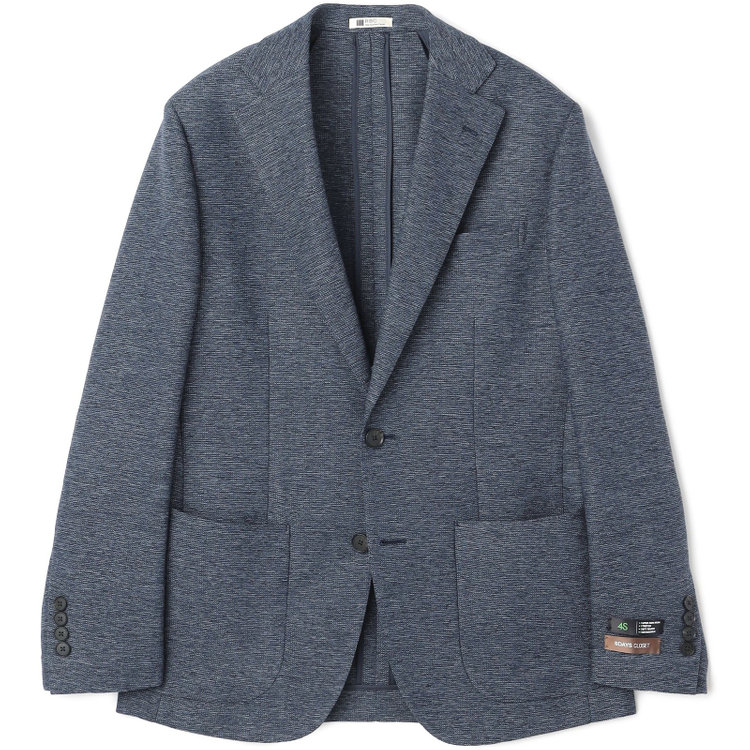 シルバーライン 【5DAYS CLOSET】【RBC】【春夏】2釦シングルジャケット/ネイビー×レノクロス/4S SUSTAINABILITY&ECOLOGY FABRIC 紺中間