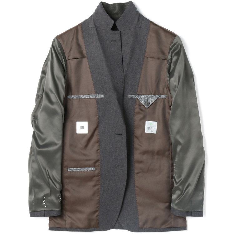 シルバーライン 【CLASSICO TAPERED】【秋冬】2釦シングルスリーピーススーツ 1タックテーパードパンツ/グレー/ウエストムーブ/4S SUSTAINABILITY&ECOLOGY FABRIC/※パンツ裾上げ済仕様 グレー中間