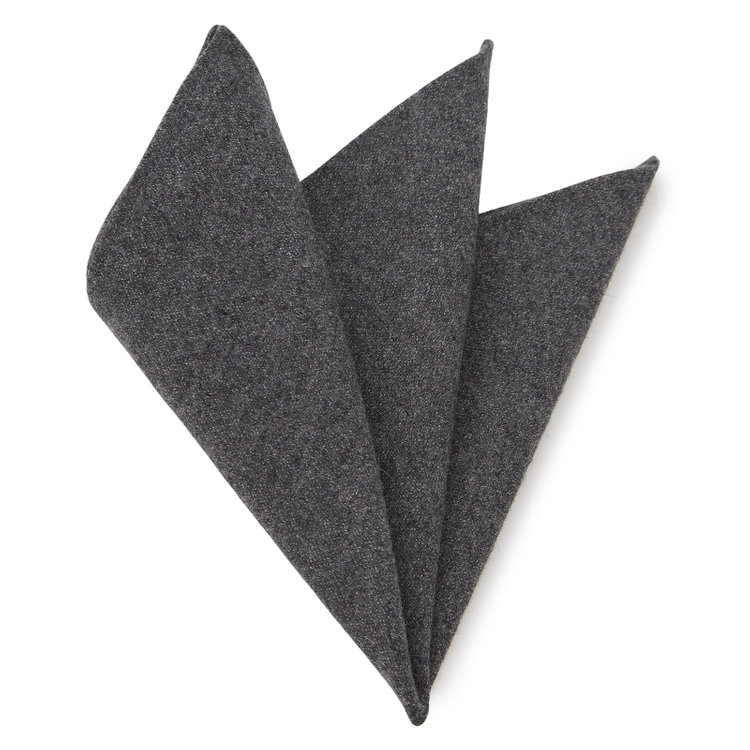 シルバーライン ウールコットンブレンドポケットチーフ/グレー グレー中間