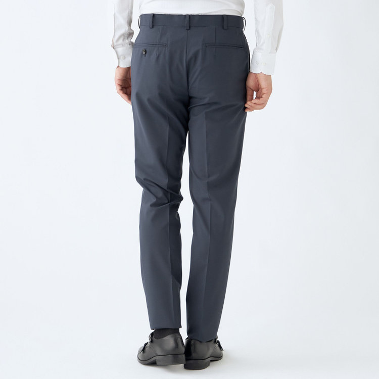 シルバーライン 【RBC】【春夏】2釦シングルスーツ 2タック/ネイビー/パッチポケット/ウエストムーブ/※パンツ裾上げ必要 紺中間