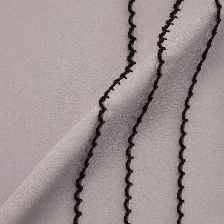 スーツセレクト 【半袖】リボン付きバンドカラーブラウス/ラベンダー 紫淡色