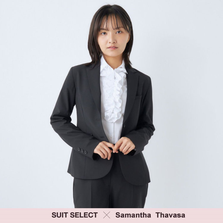 SUIT SELECT×Samantha Thavasa】【年間】2釦ジャケット/究極のブラック