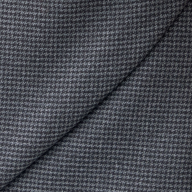 ブラックライン 【SLIM TAPERED_2】【秋冬】2釦シングルスーツ 0タック/グレー＆ブラック×ハウンドトゥース/ウエストシャーリング/4S SUSTAINABILITY&ECOLOGY FABRIC/※パンツ裾上げ済仕様 グレー中間