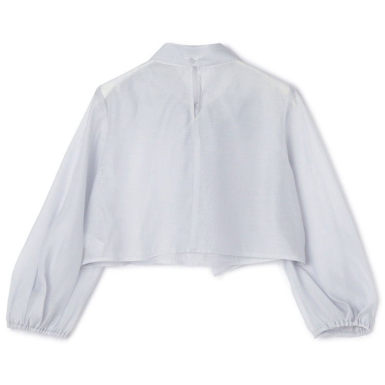 サマンサ 【SUIT SELECT×Samantha Thavasa】【長袖】ボウタイブラウス/ライトブルー グレー淡色