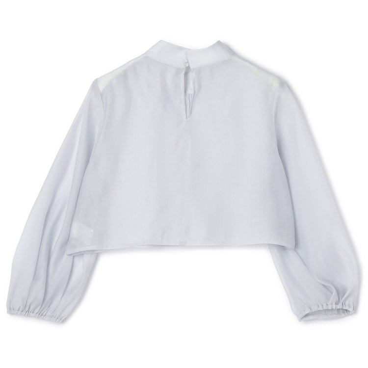 サマンサ 【SUIT SELECT×Samantha Thavasa】【長袖】ボウタイブラウス/ライトブルー グレー淡色