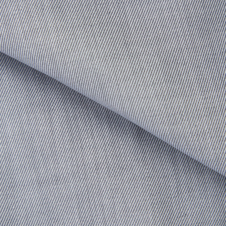 ブラックライン 【BLACK LINE】【形態安定】クレリックホリゾンタルワイドスナップダウンワイシャツ/襟袖口：ホワイト+グレー×ソリッド グレー中間