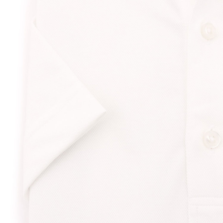 SUIT SELECT　アウトレット 【WEB限定/OUTLET/汚れ・キズ等有】【RBC/五分袖】カッタウェイビズポロシャツ プルオーバータイプ/ホワイト/4S コットンブレンド 白