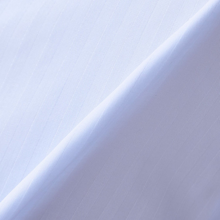 ソノタ 【SUIT SELECT×Samantha Thavasa】【長袖】リボン&フリル取り外しスキッパー/ブルー×ドビーストライプ 青淡色